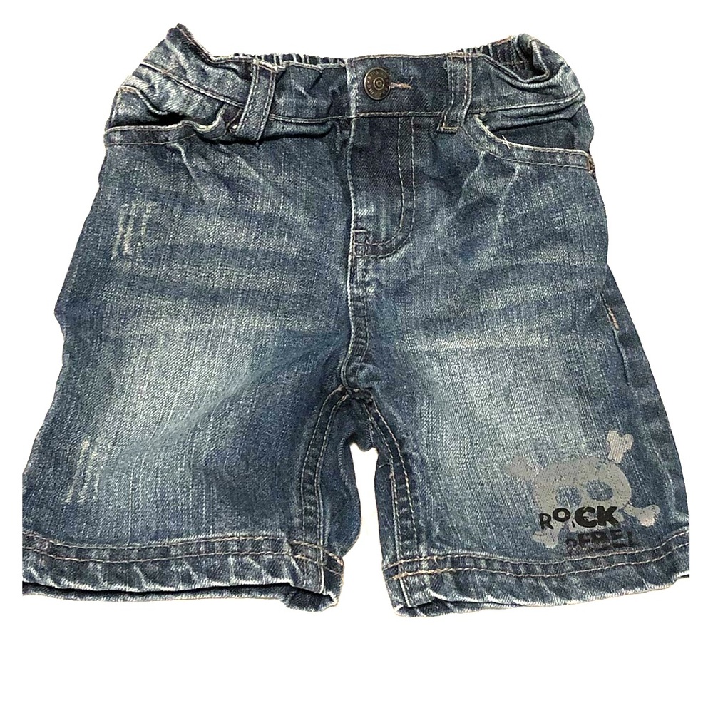 Skull Jean shorts